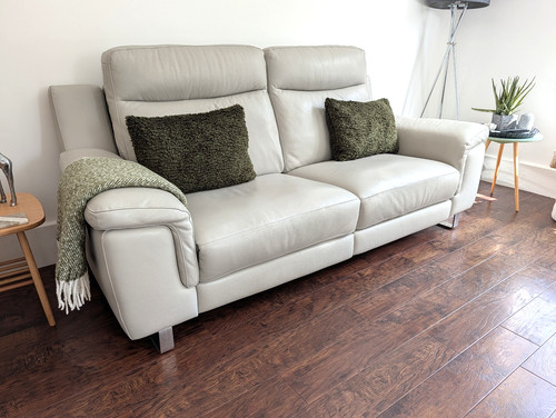 Italian leather comfy seater - leather, 3