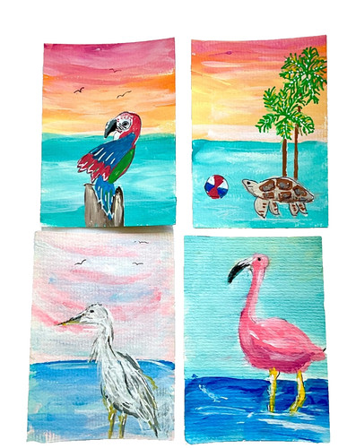 Aceo original sea - original, landscape