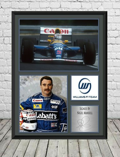 Nigel mansell signed - mansell,