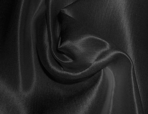 Black silk hemp - silk, woven
