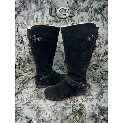 Ugg australia tall black suede - ugg,
