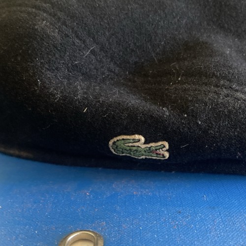 Lacoste men black flat cap - black,
