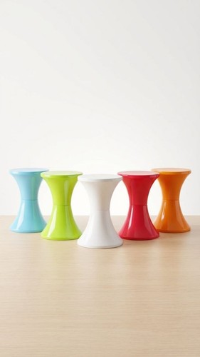 Tam stool red round - tam,