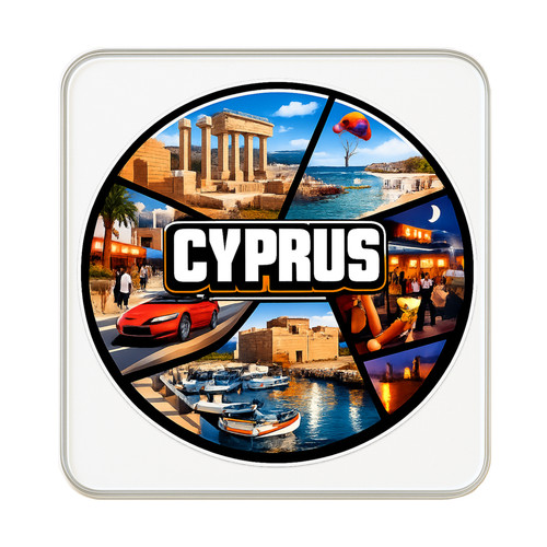 Cyprus collage fridge magnet - cyprus,