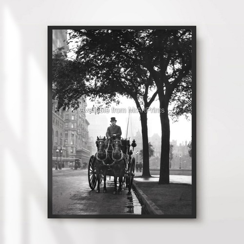 Victorian street scene art - victorian,