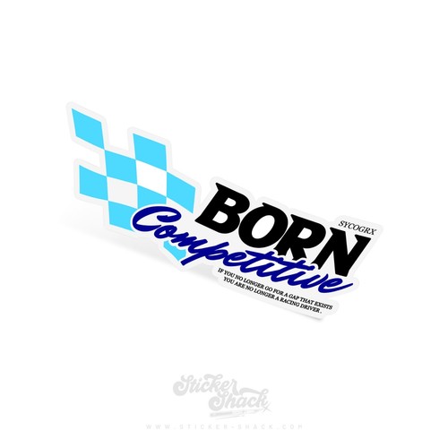 Born competitive slap - slap, sticker
