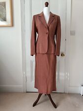 Pink/purple J Taylor linen mix skirt and jacket- wedding/occasion suit - 12/Used