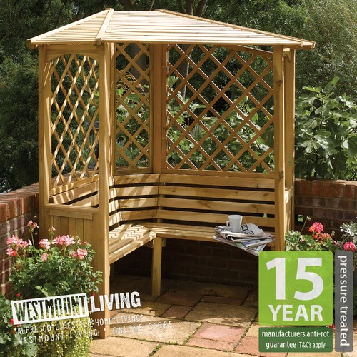 New wooden corner - new, garden