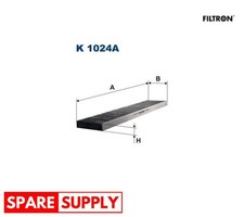 FILTER, INTERIOR AIR FOR FORD SEAT VW FILTRON K 1024A