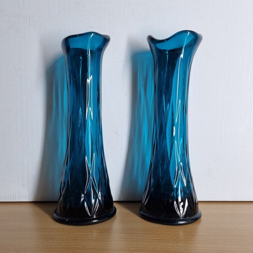 Vintage peacock blue - 2x, swung
