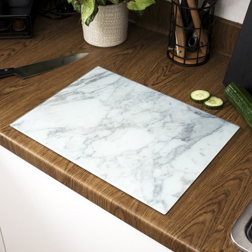 White marble glass chopping - glass,