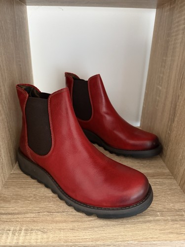 Fly london salv red leather - fly,