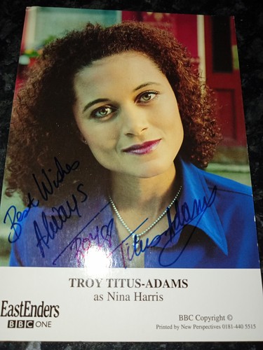 Eastenders cast card - eastenders, troy