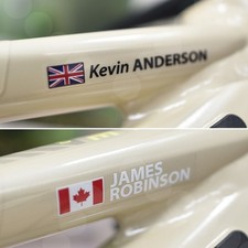 Bike name frame stickers - frame, decal
