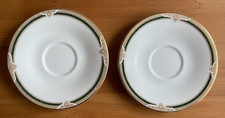 ROYAL DOULTON FORSYTH H5197 FINE BONE CHINA - 2 x SAUCERS (15.3cm)