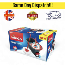 Vileda Turbo Smart Spin Microfibre Mop and Bucket Set Brand New Free Delivery 