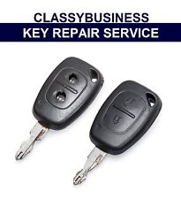 2 Button Remote Van Key Case Repair Fix Renault Trafic Master 2010- 2013 Fob