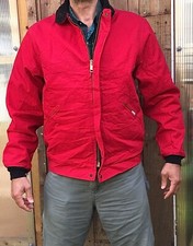 USA made 90’s L Carhartt JQ120 quilted Red  similar to Santa Fe quilted Jacket V