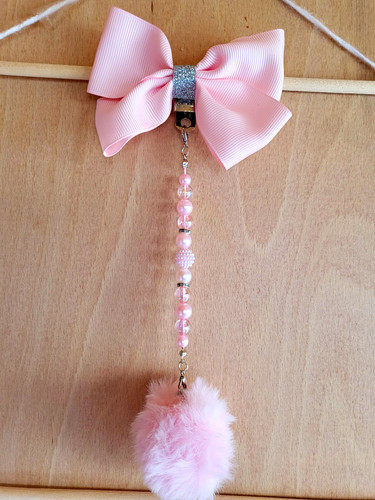 Pink bow pram - pink,