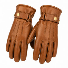Leather gloves mens winter - gloves,