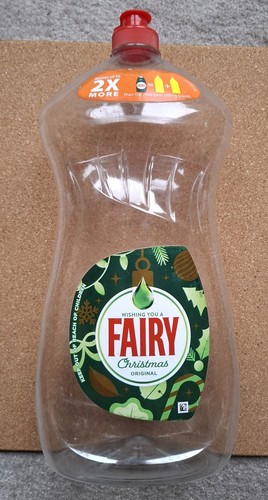 Christmas fairy liquid - christmas, bottle