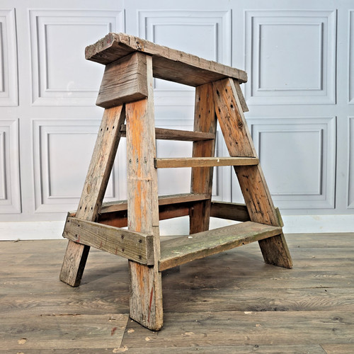 Vintage step ladder rustic - vintage,