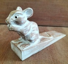 Hand carved Doorstop -