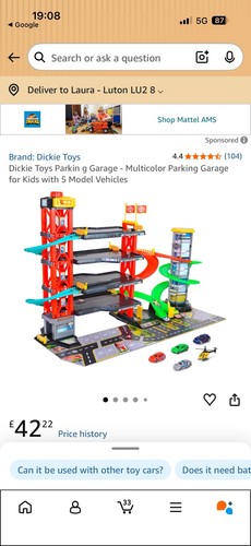 Dickie toys parking - toys, garage