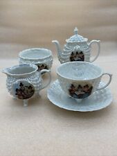 Vintage Welsh Tea Party Tea Pot  & Set  Pearl Lustre Finish