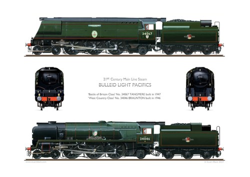 Bulleid light pacifics - pacifics,