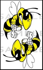  Angry Hornet Stickers, Bike
