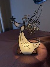 Glass & Metal Angel Tealight
