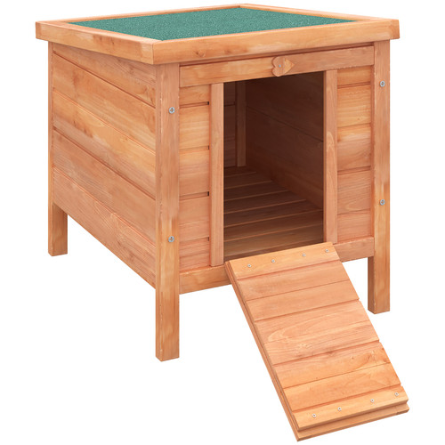Wooden rabbit hutch - rabbit,