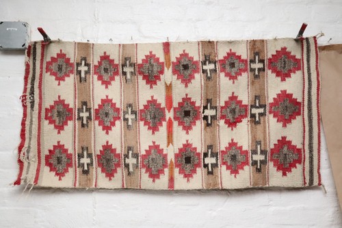 Antique large navajo rug - large,