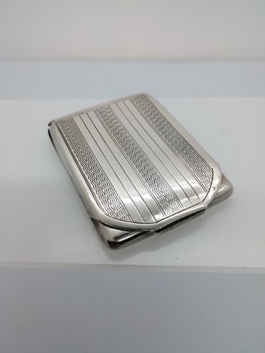 Art deco silver match holder - art,
