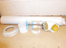 Vaillant Horizontal air/flue duct 0.75m 60/100 PP, White standard fixed 303933