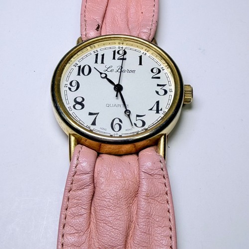 Baron vintage pink leather - le,