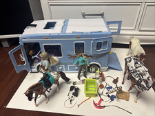 Retired Breyer Horses Trailer Cruiser RV Van Motorhome Blue Vehicle Camping