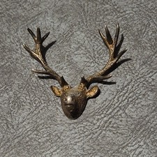 vintage scottish sterling silver stags head deer brooch NO MARKINGS ???