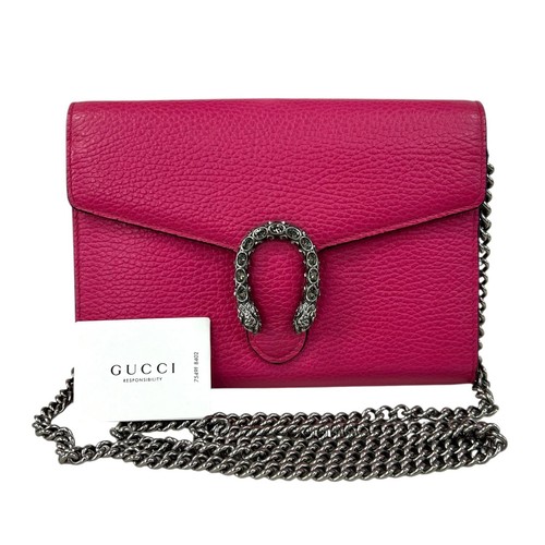 Gucci pink leather small - pink,