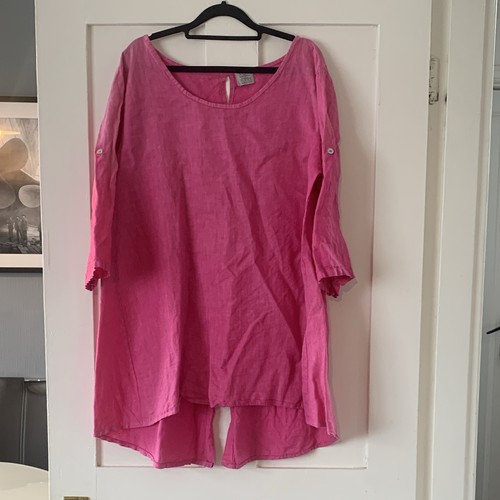 Vera tucci ladies pink linen - ladies,