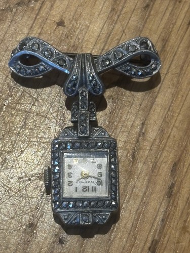 Vintage ladies fob watch bow - ladies,