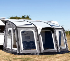 SUNNCAMP INCEPTOR AIR 450 LARGE PORCH AWNING + CARPET/PUMP 'HARDLY USED VGC'
