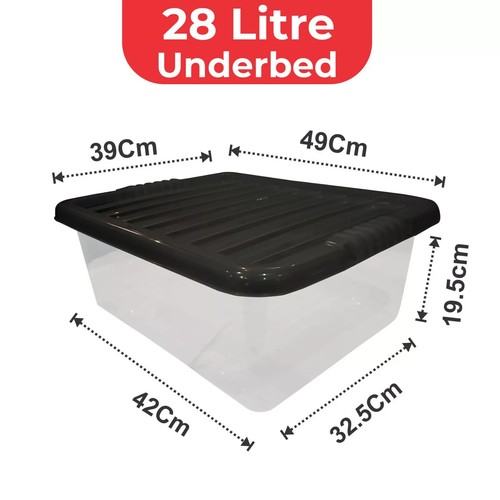 Clear plastic storage boxes - plastic,