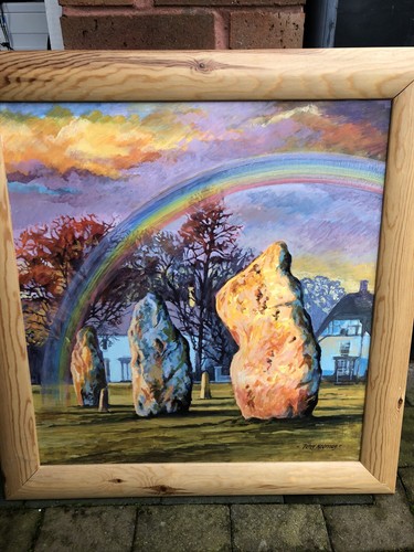Painting the stones at - the,