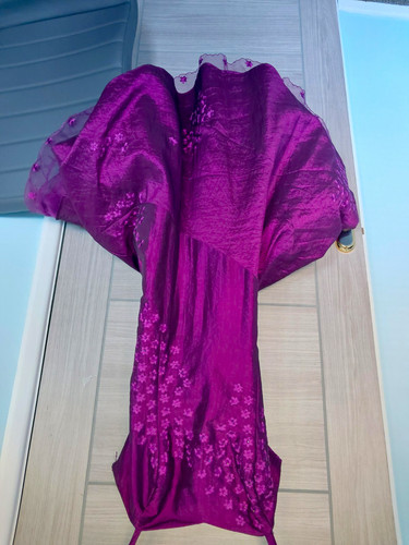Teatro purple satin floral - teatro,