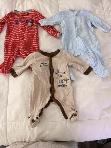 Newborn 3pc footed zip sleeper - footed,