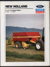 New Holland D 800 and D 1000 Square Balers Brochure Leaflet