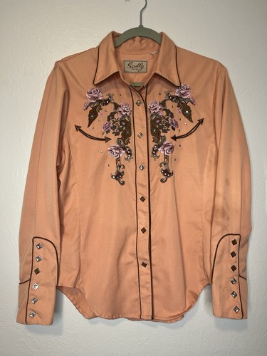 Scully western blouse - western, orange