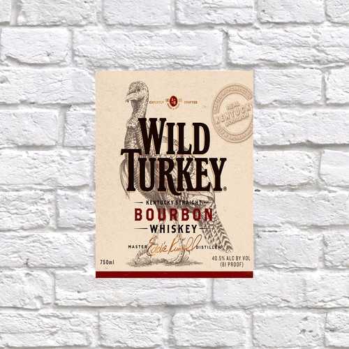 Wild turkey retro - wild, tin